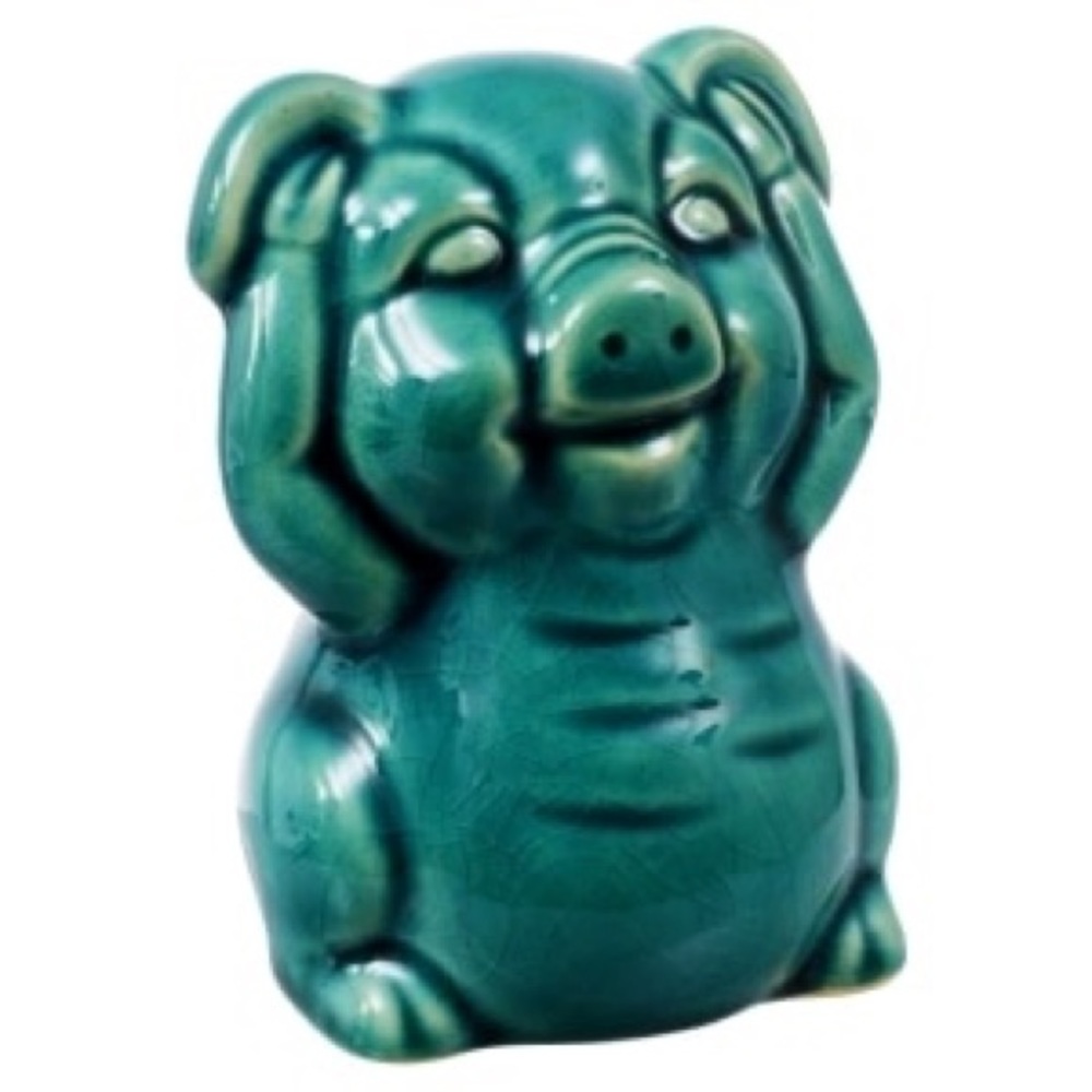 PIGS HEAR NO- SEE NO- SPEAK NO NWT - Picture 2 of 7